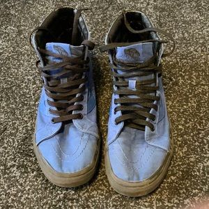 Blue high top vans